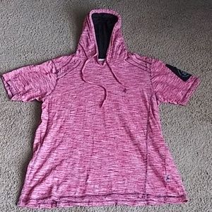Short sleeve hoodie shirt